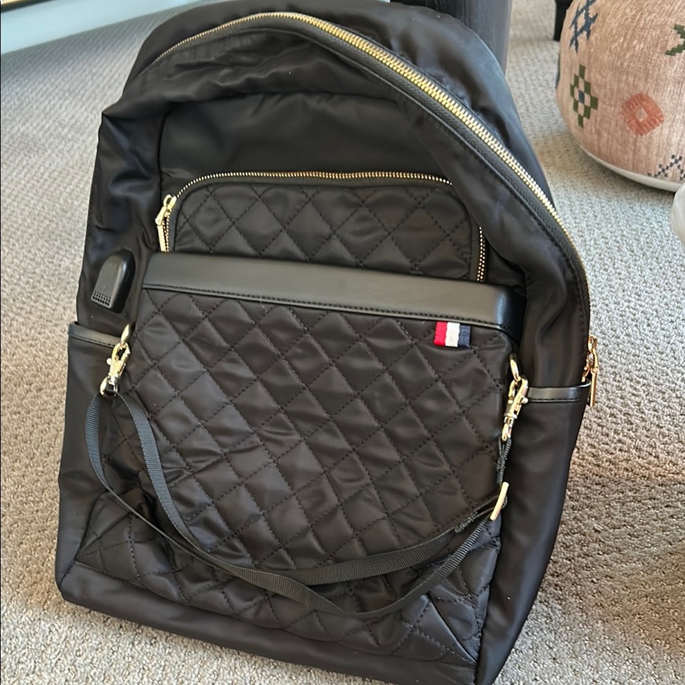 Nordace Black Quilted Backpack